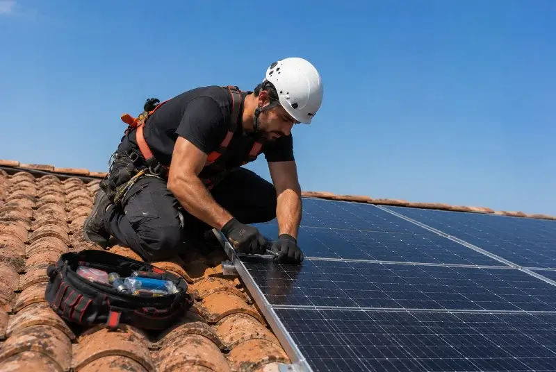 Maintenance et monitoring de panneaux solaires à Conilhac-Corbières